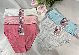 Трусики для дівчаток Yutu  Тканина 95% бавовна  Розмір 4-6 років , 8-10 років та 12-14 років