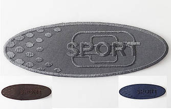 Термоаплікація овал Sport 5,5*16 см кольорова