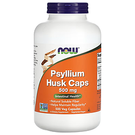 Psyllium Husk Caps 500 мг Now Foods 500 капсул