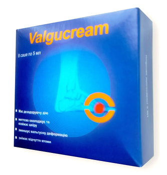 Крем від вальгусу Valgucream 8 саше по 5 мл (X-1197)