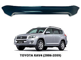 Дефлектор капота (мухобійка) для Toyota RAV-4 2006-2009 (DEFL) КОРОТКА