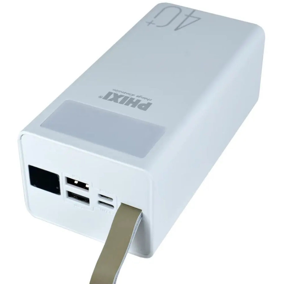 Повербанк PHIXI P40 40000 mAh Flash Lamp 2.1A LED