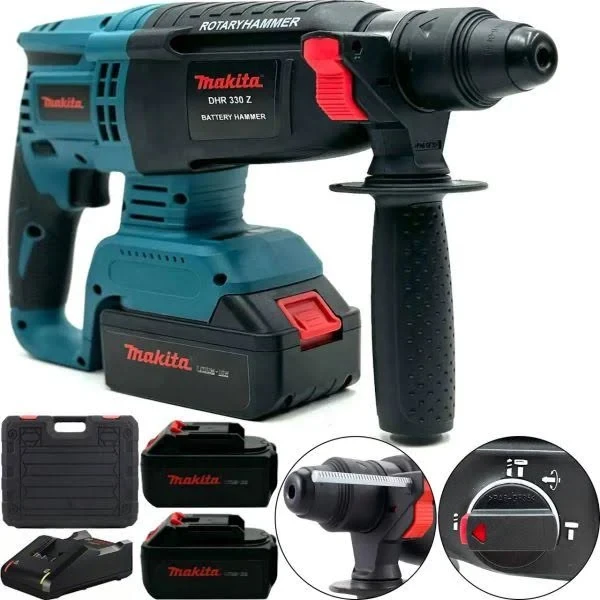 Перфоратор акумуляторний ударний Makita DHR330Z 36V 6 Ah 2 акумулятори,