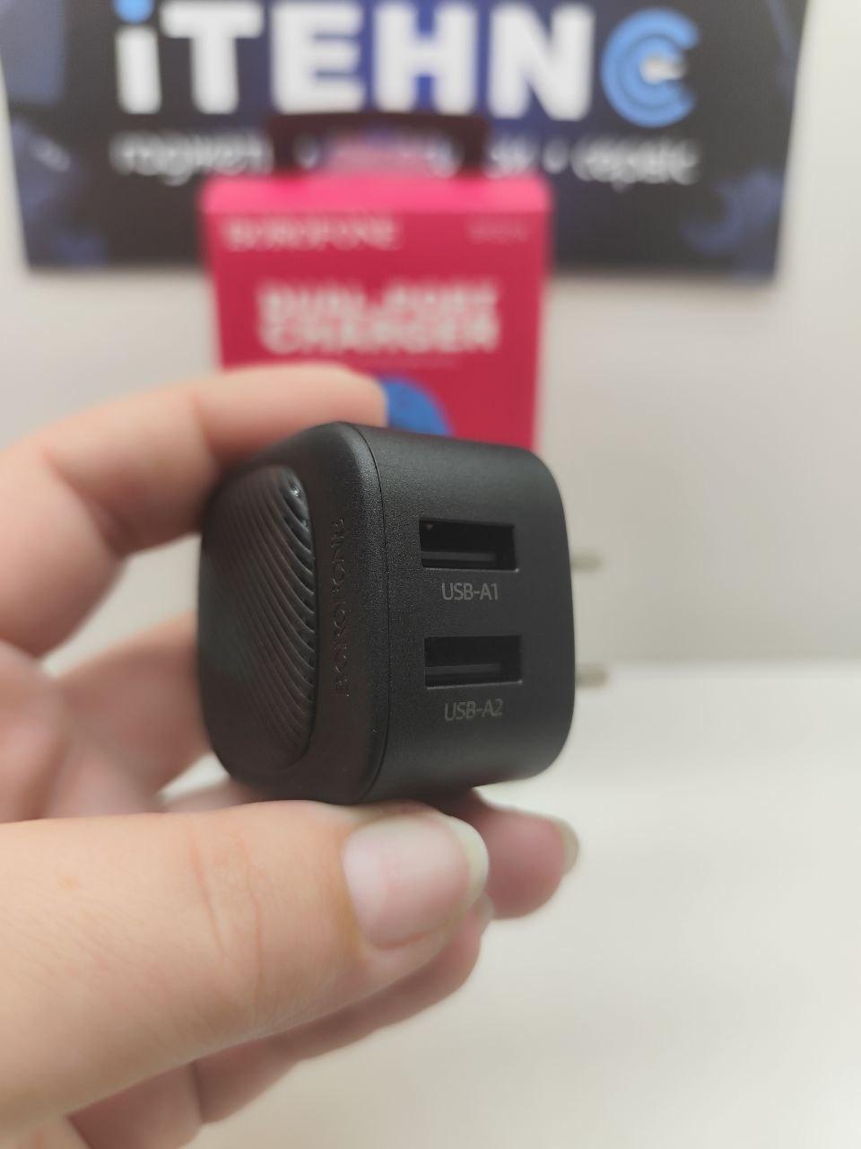 Мережевий адаптер Borofone BAS21A Special (Чорний)