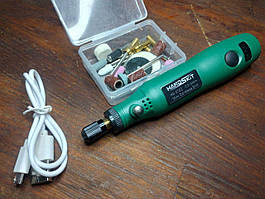 Мінігравер акумуляторний Handskit HS-3702 3.7V, 10 W + набір насадок