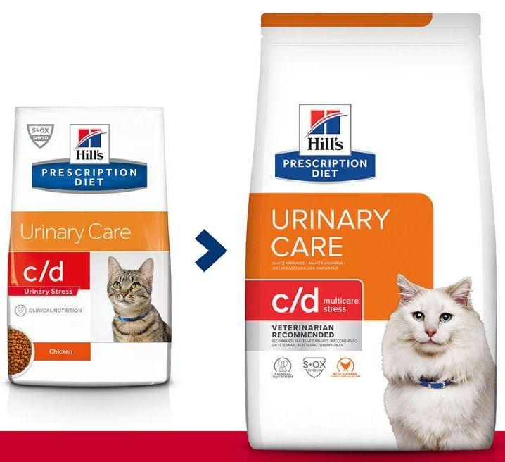 Хілс Hills PD Feline Urinary Care C/D Multicare Stress Chicken сухий корм з куркою для кішок з ідіопатичним циститом, 400 гр, фото 1
