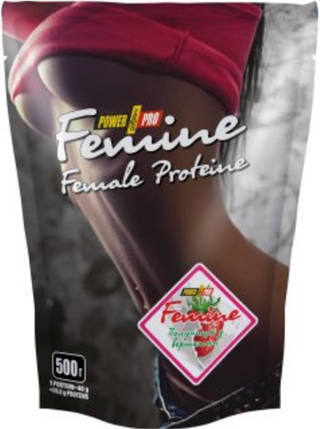 Протеїни для схуднення Power Pro Femine 1 кг полуниця з вершками, фото 1