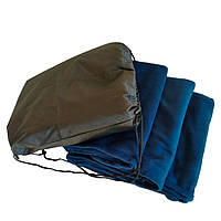 Туристичний плед Tactico 145*200 синій - ковдра для кемпінгу та туризму у чохлі