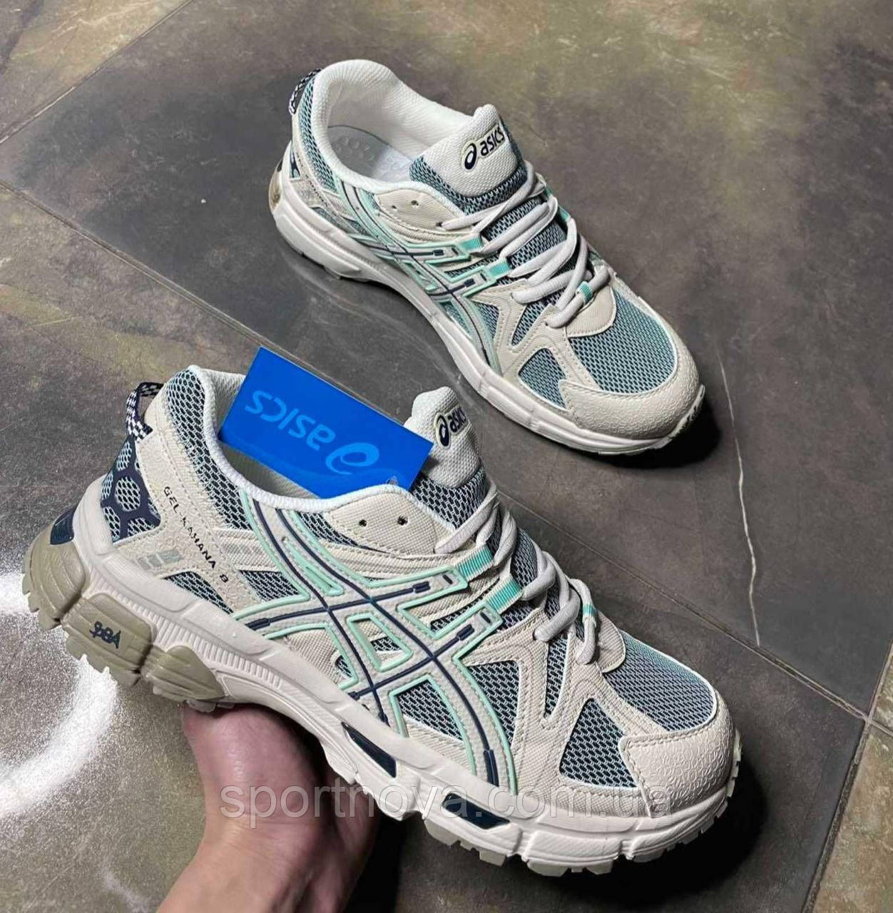 Жіночі підліткові кросівки демісезон Asics Gel-Kahana 8 бежеві шкіра/текстиль р 36-41, фото 1