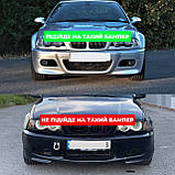 BMW E46 губа на М3 бампер CSL стилю ABS пластик БМВ Е46 накладка переднього М3 стиль бампера, фото 2