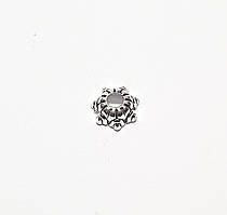 Капелюшок для намистин Finding Обіймач з шипами підходить для намистин від 6 мм Античне срібло 5 мм