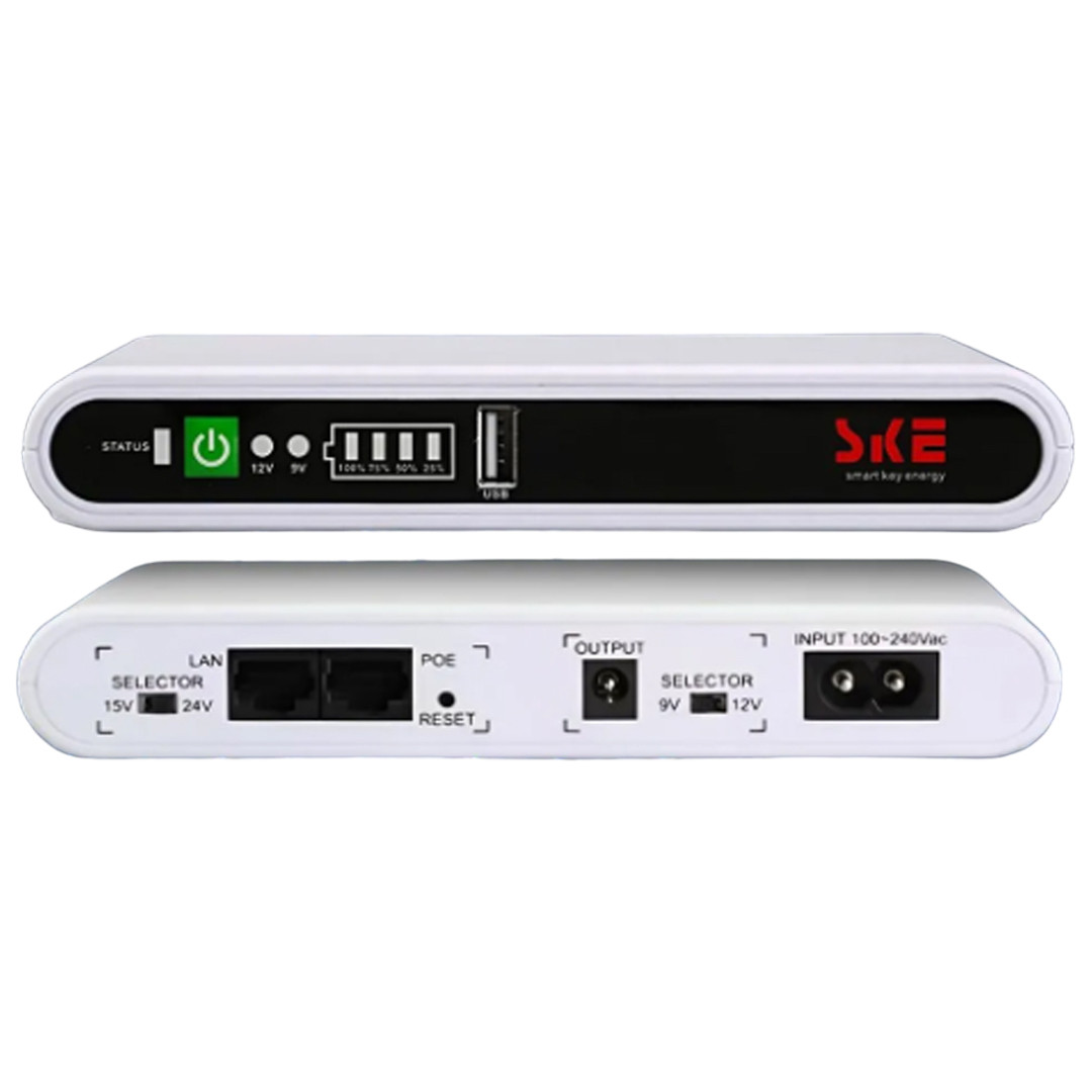 Портативне джерело безперебійного живлення для роутера на 8800 mAh SKE POE-532E UPS 17 Вт для роутера WiFi