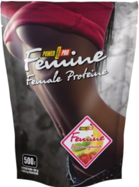 Протеїновий коктейль для схуднення Power Pro Femine 1 кг банан-клубника