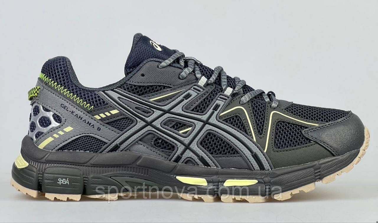 Чоловічі кросівки Термо Asics Gel-Kahana 8 шкіряні чорні р 41-45, фото 1