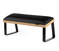 Підставка для манікюру на скошених чорних металевих ніжках Spenvi Loft Black на коричневій основі