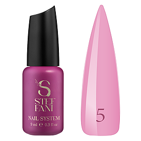 Камуфлюючий топ для нігтів Steffani Top Color №5 рожевий, 17 мл