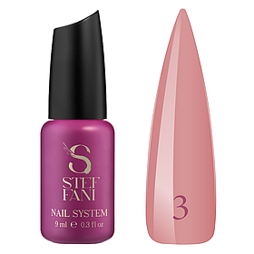 Камуфлючий топ для нігтів Steffani Top Color №3 карамельний, 17 мл