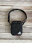 Маленька барсетка Adidas адідас сумка через плече чорна, фото 7