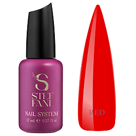 Камуфлюючий топ для нігтів Steffani Top Color Red червонийst, 17 мл