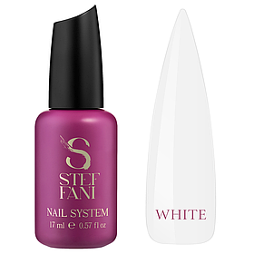 Камуфлюючий топ для нігтів Steffani Top Color White білий, 17 мл