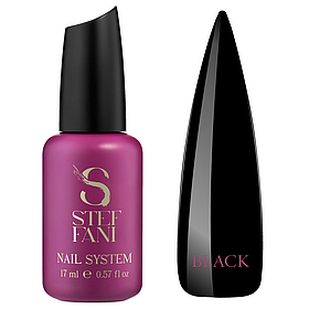 Камуфлюючий топ для нігтів Steffani Top Color Black, 17 мл