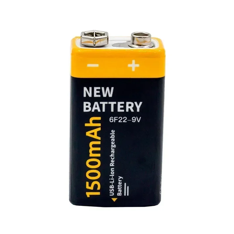 Акумулятор Krona 6F22 Suyijia 9V 1500мАч Li-Ion Type-C (Чорний)