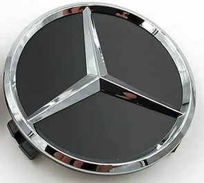 Ковпачок на диски Mercedes 75 мм 70 мм матовий чорний A1704000025