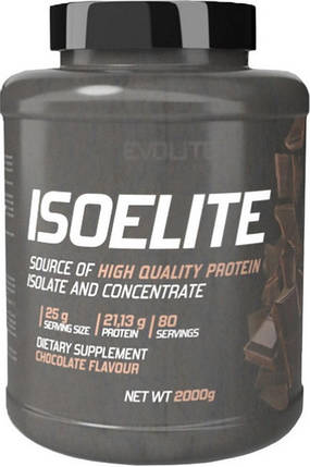 Сиворотковий білок Evolite Nutrition Iso Elite 2кг шоколад, фото 1
