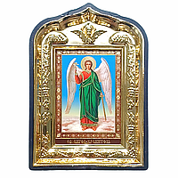 Ікона Ангела Охоронця, лик 6х9, у пластиковій чорній рамці