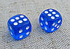 Ігральні кубики сині, для настільних ігор, d 12мм, фото 7