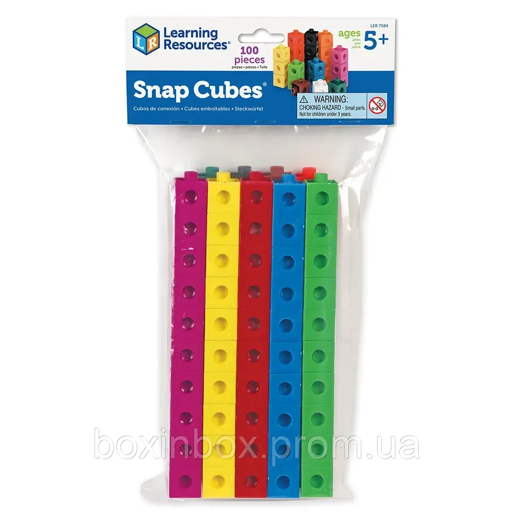 Snap Cubes® – это цветные кубики для обучения математике., фото 1