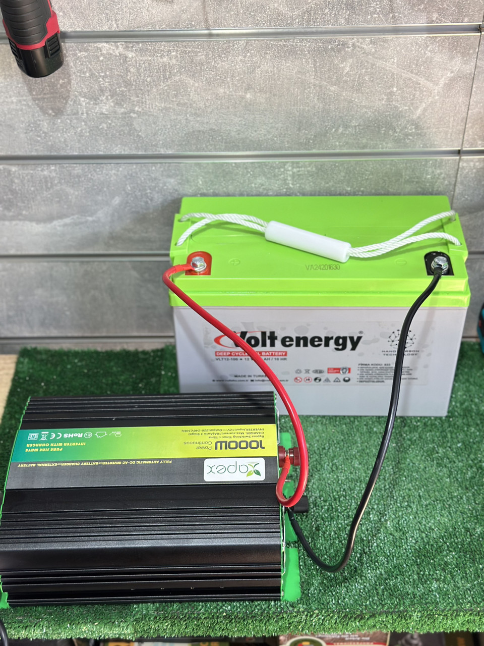 ДБЖ інвертор Apex 1 кВт + акумулятор 12v 100а/г(GEL) Туреччина