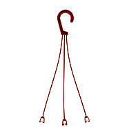 Підвіска для квітів 38 см Юніпласт коричнева