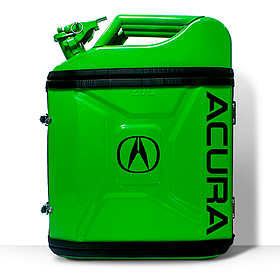 Каністра бар на 20 л з посудом Білий подарунок чоловікові на будь-яке свято Салатовий