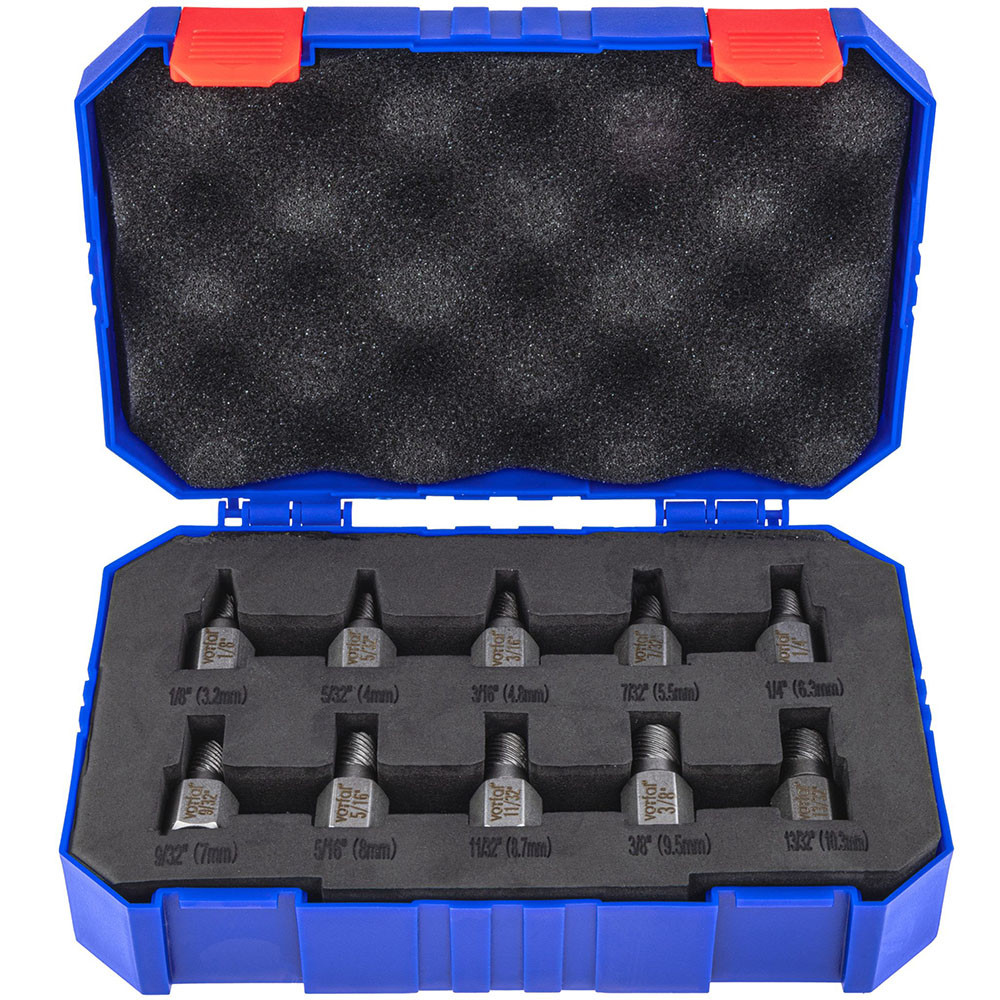 Набір екстракторів для зламаних болтів TWIST TORX IMBUS (3-11 мм) 10 ел. Vorfal V08083_2, фото 1