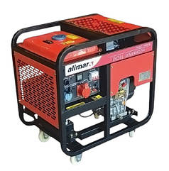 Генератор дизельний Alimar 1 фаза 7.5 кВт з транспортувальними колесами