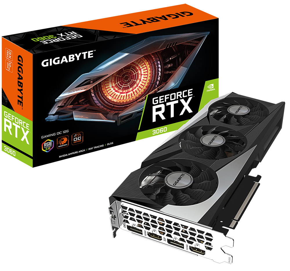 Відеокарта GeForce RTX 3060 12GB Gigabyte Gaming OC rev.2.0 (N3060GAMING OC-12GD REV.2.0)