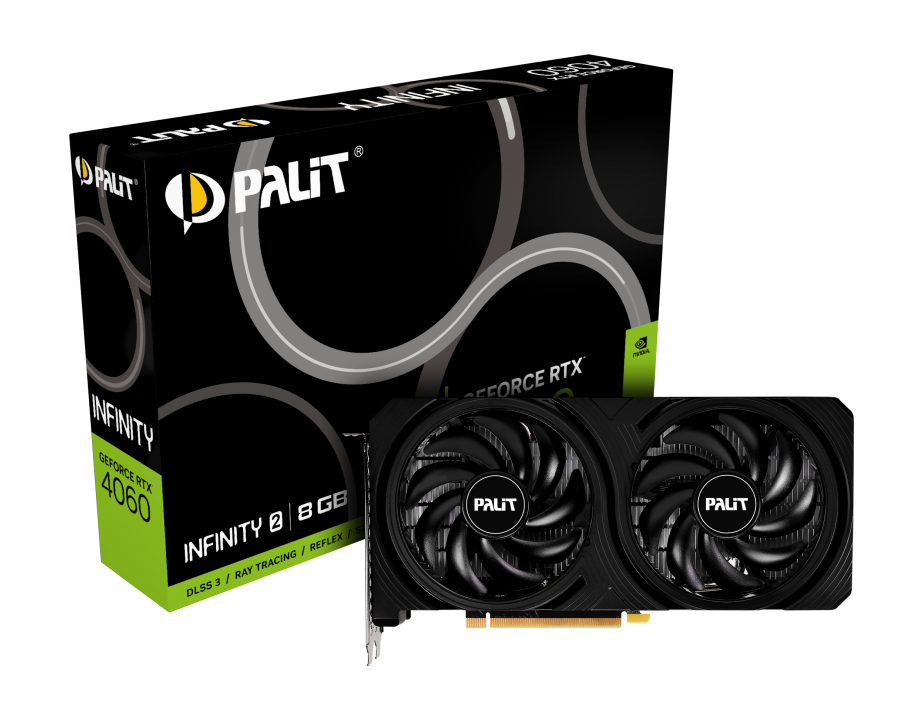 Відеокарта GeForce RTX 4060 8GB Palit Infinity 2 (NE64060019P1-1070L)