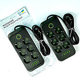 Подовжувач мережевий UA Power F06U, 4USB, Type-C, 6 розеток, 4 м, чорний, фото 3