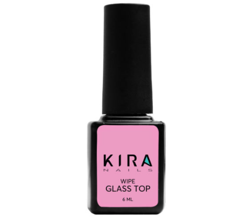 Kira Nails Wipe Top Coat - закріплювач для гель-лаку з липким шаром, 6 мл