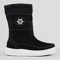 Дутики зимові жіночі з білою підошвою широкі (АБ 8/2)