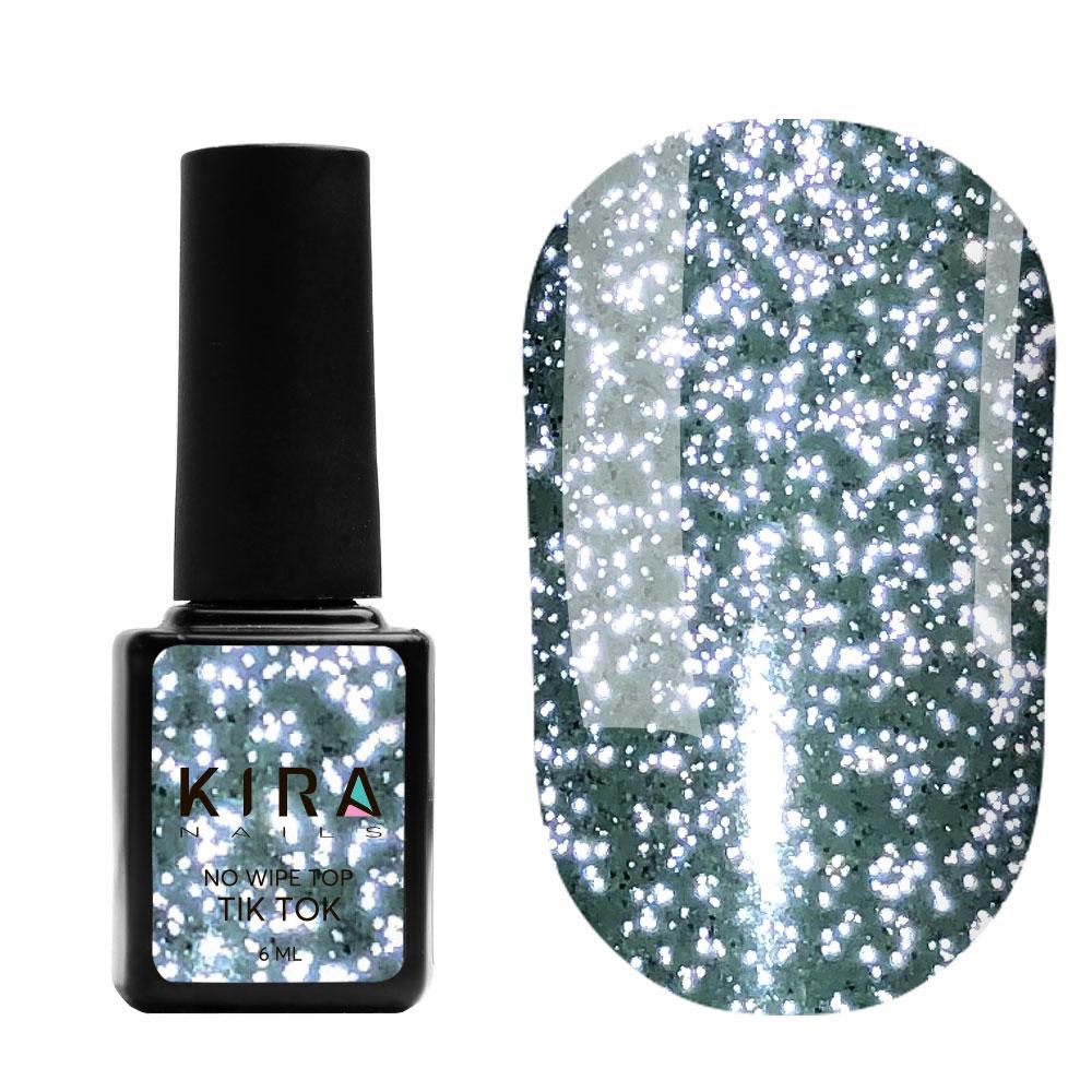 Світловідбиваючий топ без липкого шару TIK TOK Kira Nails, 6 мл