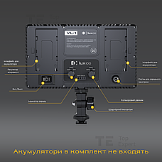 Відеосвітло лампа LUX100 VL-1 зі штативом 2.1м постійне світло для фото, відео лампа для фону. Студійне світло, фото 5