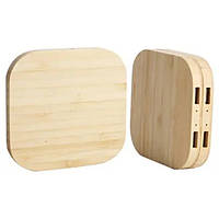 Бездротовий зарядний пристрій NN Q-8 wooden