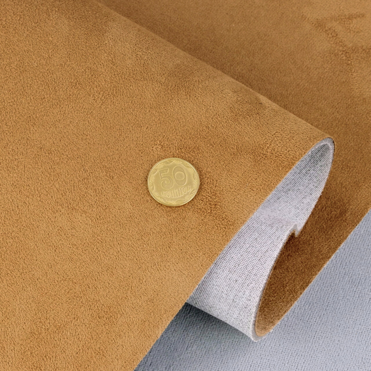 Автовелюр Антара 135, колір рудий, на поролоні і сітці, товщ. 4мм, ширина 145см, Туреччина, фото 1