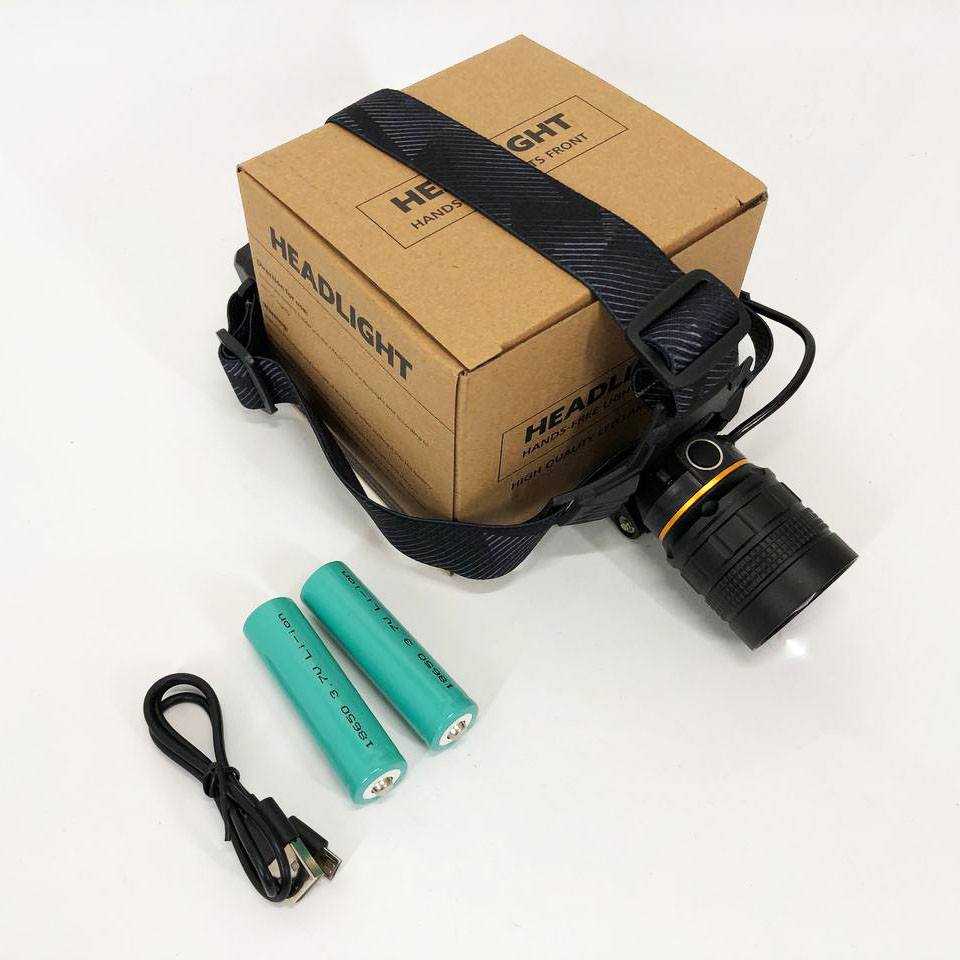 Потужний ліхтар на голову Bailong, Перезарядний налобний ліхтар Head Lamp, Ліхтарик налобний потужний TF-67, фото 1