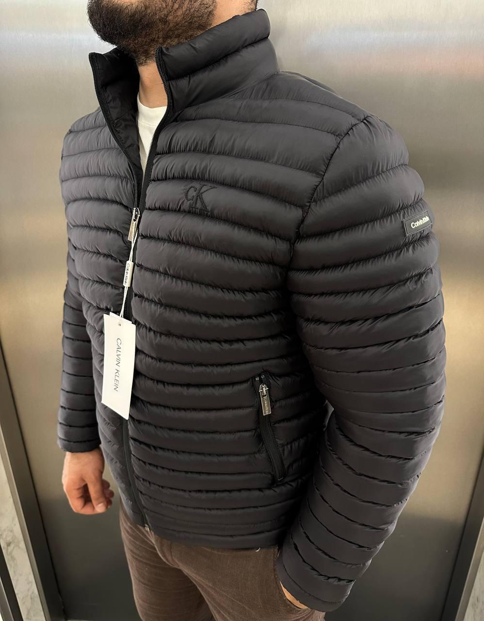 Чоловіча куртка демісезонна CALVIN KLEIN D12206 чорна L, фото 1