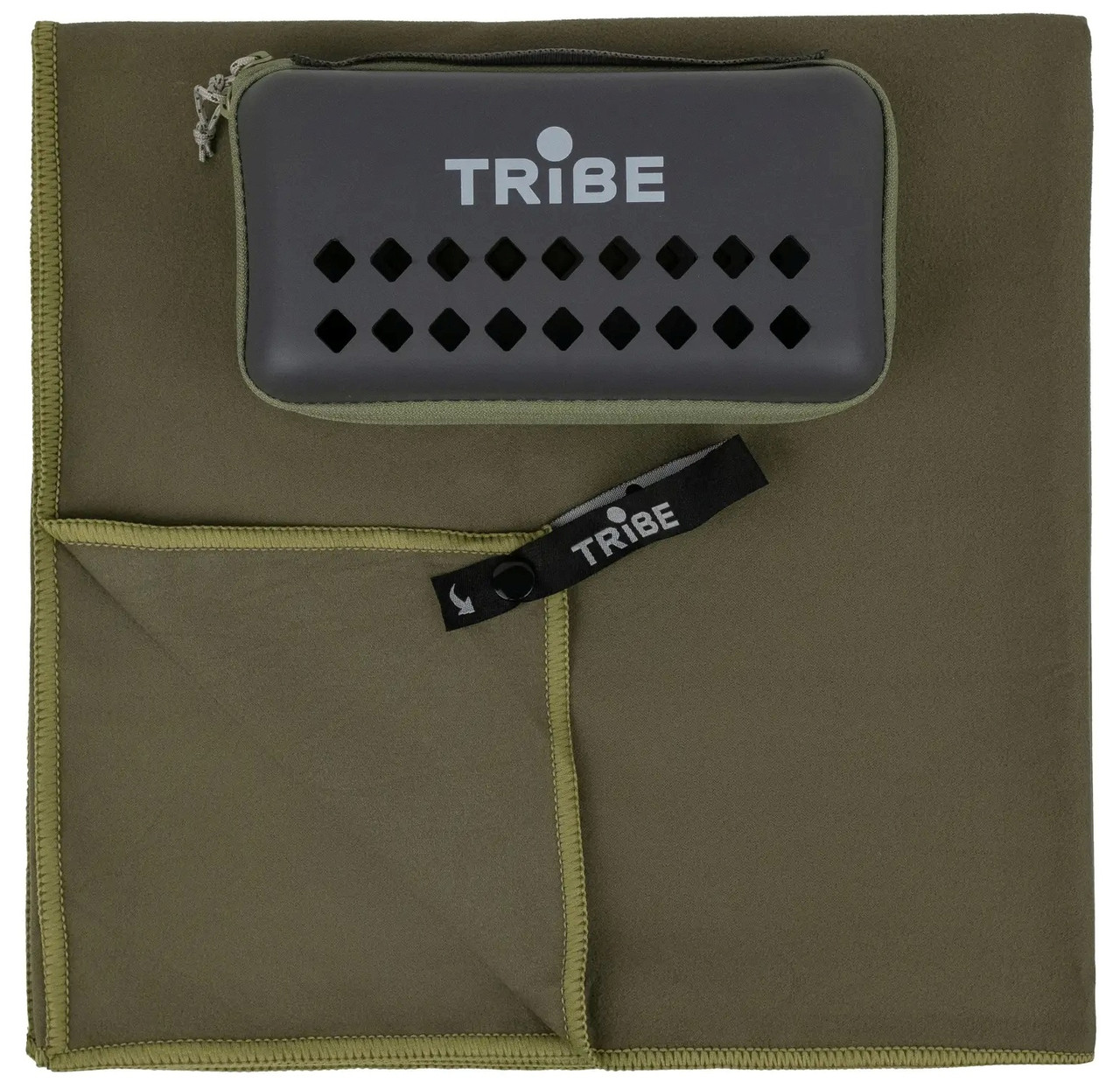Рушник з мікрофібри Tribe Pocket Towel, 75х150 см (Army Green)