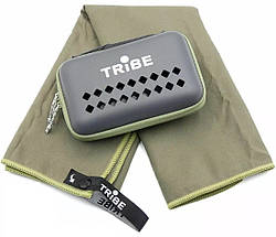 Рушник з мікрофібри Tribe Pocket Towel, 75х150 см (Army Green), фото 4