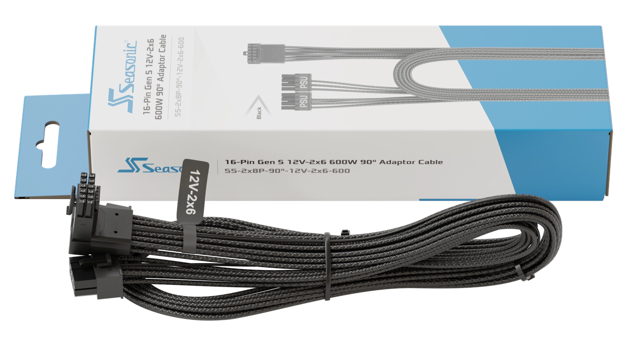 Кабель Seasonic 12V-2X6 90°